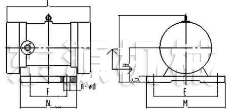 YZU系列振動電機(jī)數(shù)據(jù)圖