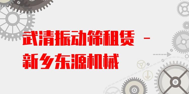 武清振動(dòng)篩租賃 - 新鄉(xiāng)東源機(jī)械