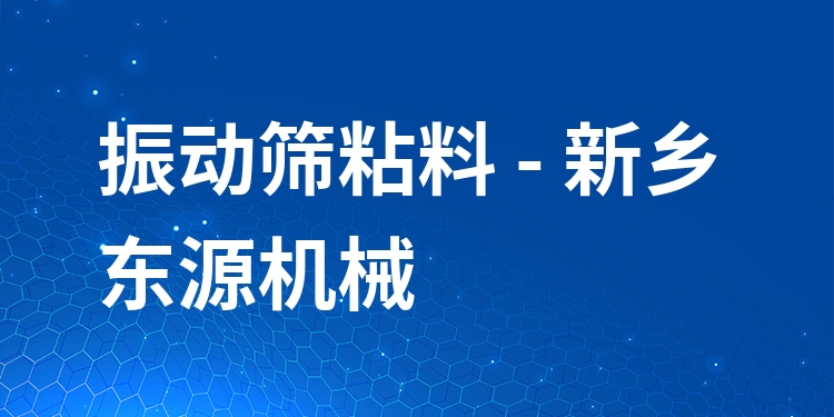 振動(dòng)篩粘料 - 新鄉(xiāng)東源機(jī)械